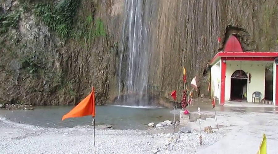 Siar Baba Temple Waterfall, Jammu And Kashmir